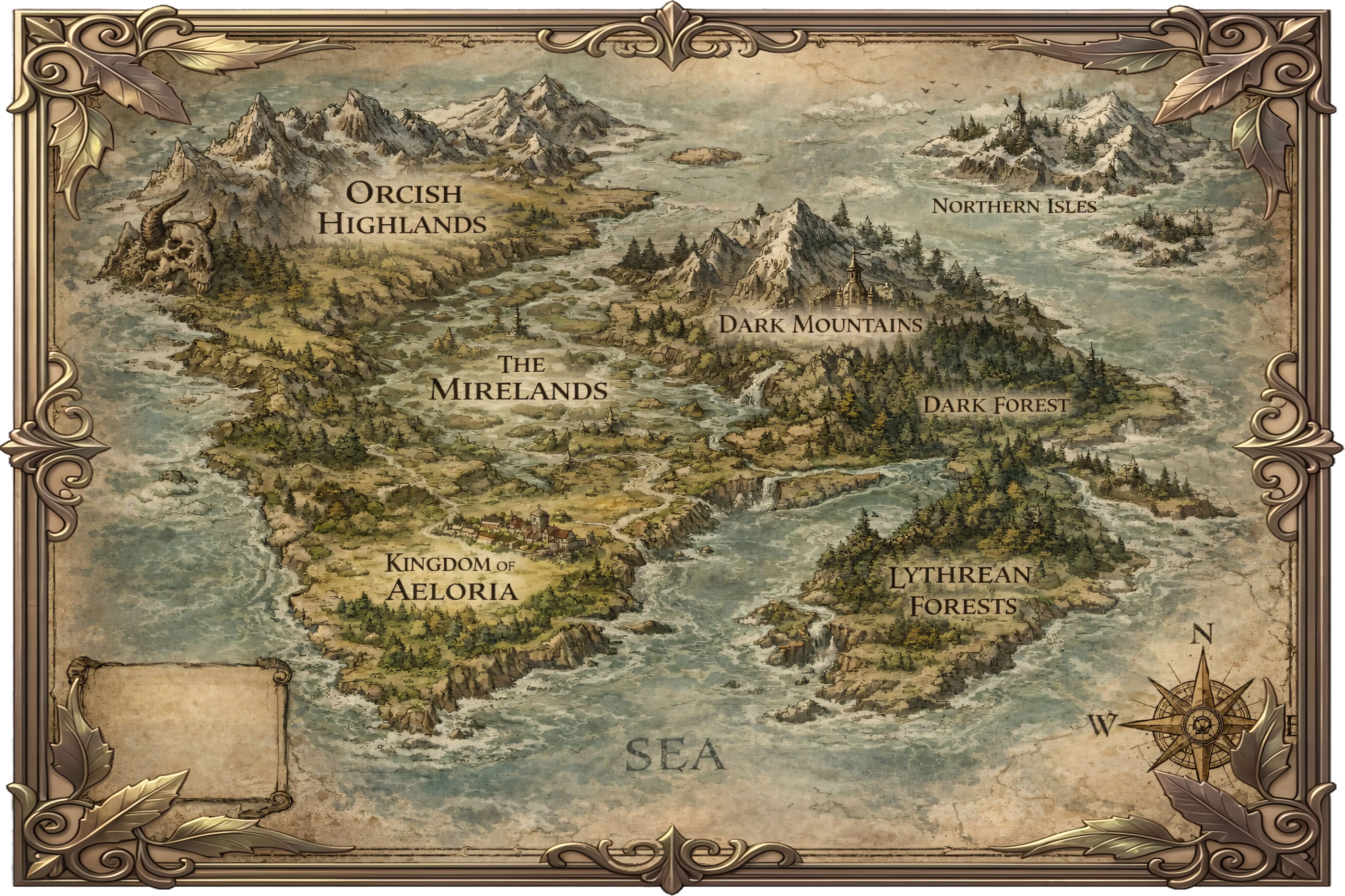 Map of The Mirelands